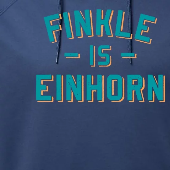 Finkle Is Einhorn Funny Performance Fleece Hoodie