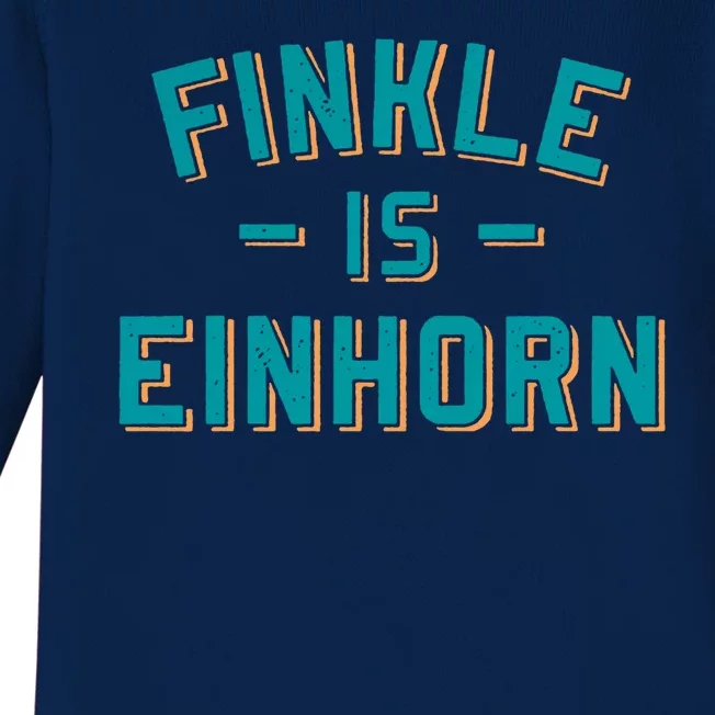 Finkle Is Einhorn Funny Baby Long Sleeve Bodysuit