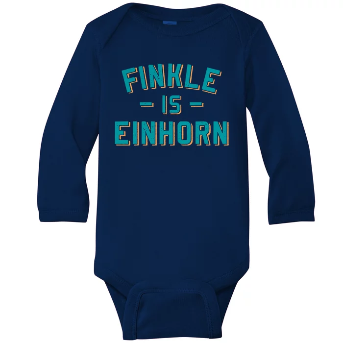 Finkle Is Einhorn Funny Baby Long Sleeve Bodysuit