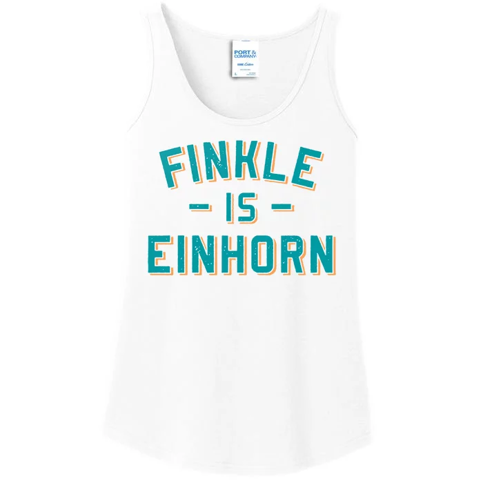 Finkle Is Einhorn Funny Ladies Essential Tank