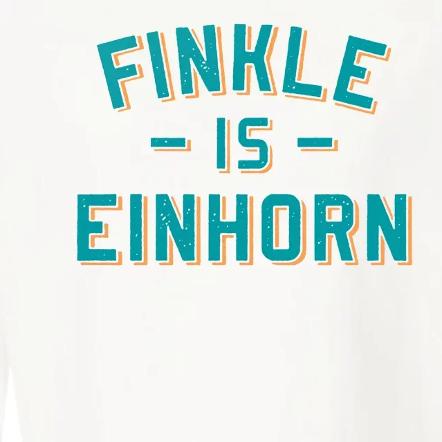 Finkle Is Einhorn Funny Cropped Pullover Crew