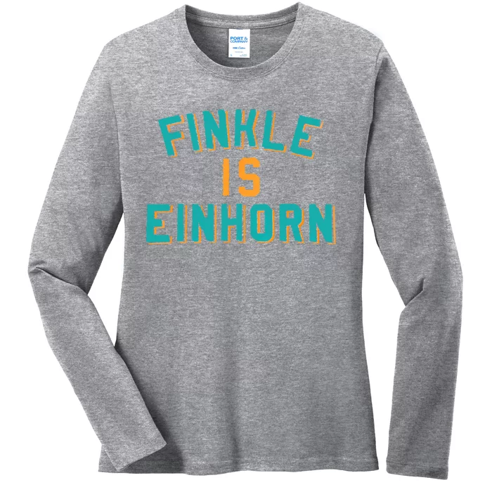 Finkle Is Einhorn Comedy Ladies Long Sleeve Shirt