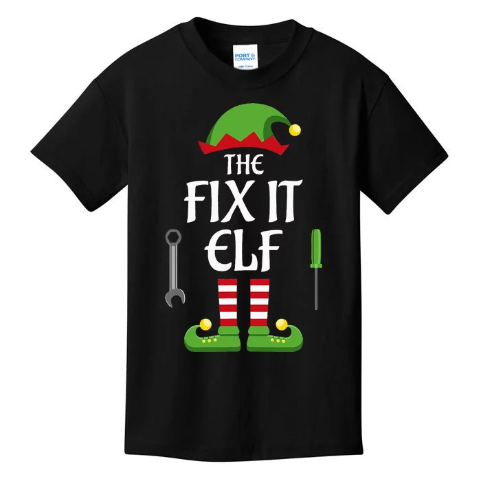 Fix It Elf Family Matching Group Christmas Kids T-Shirt