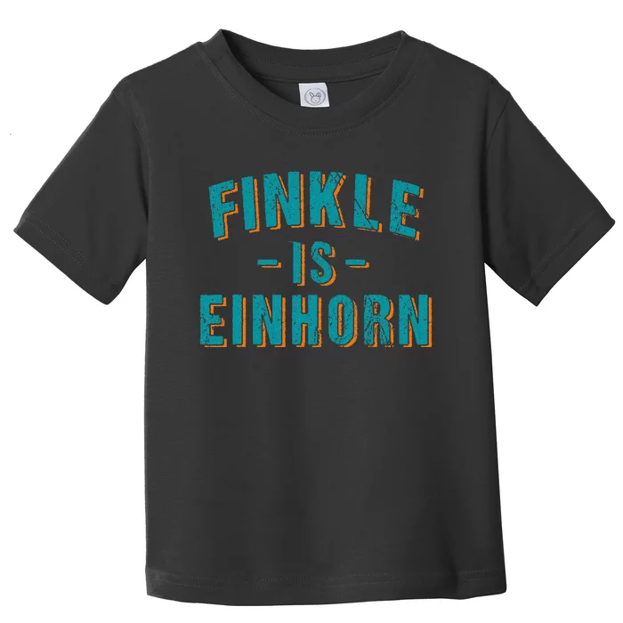 Finkle Is Einhorn Simple Text Vintage Retro Toddler T-Shirt