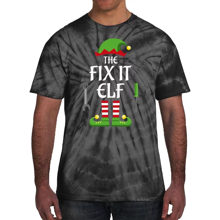 Fix It Elf Family Matching Group Christmas Tie-Dye T-Shirt