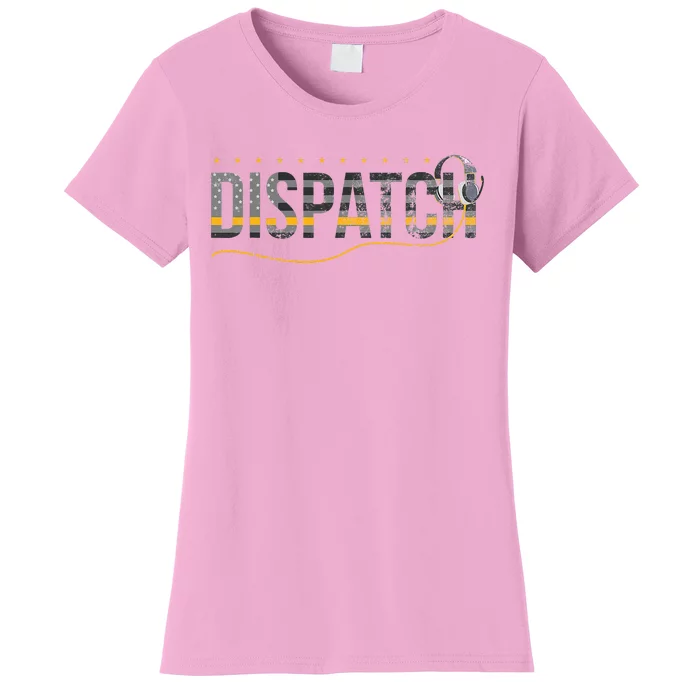 Fire I Ems I Police Or Thin Yellow Line For 911 Dispatcher Women's T-Shirt