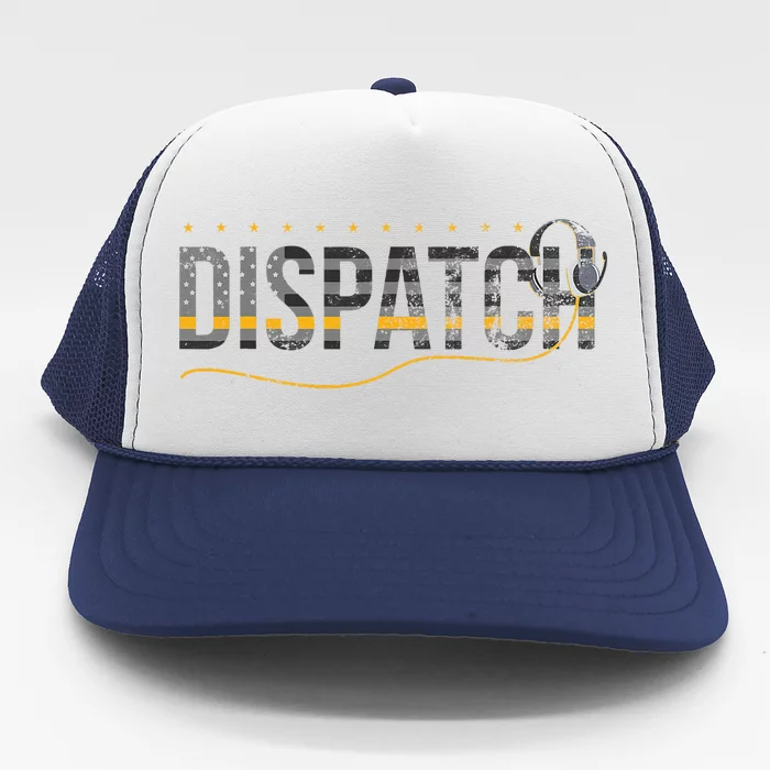 Fire I Ems I Police Or Thin Yellow Line For 911 Dispatcher Trucker Hat