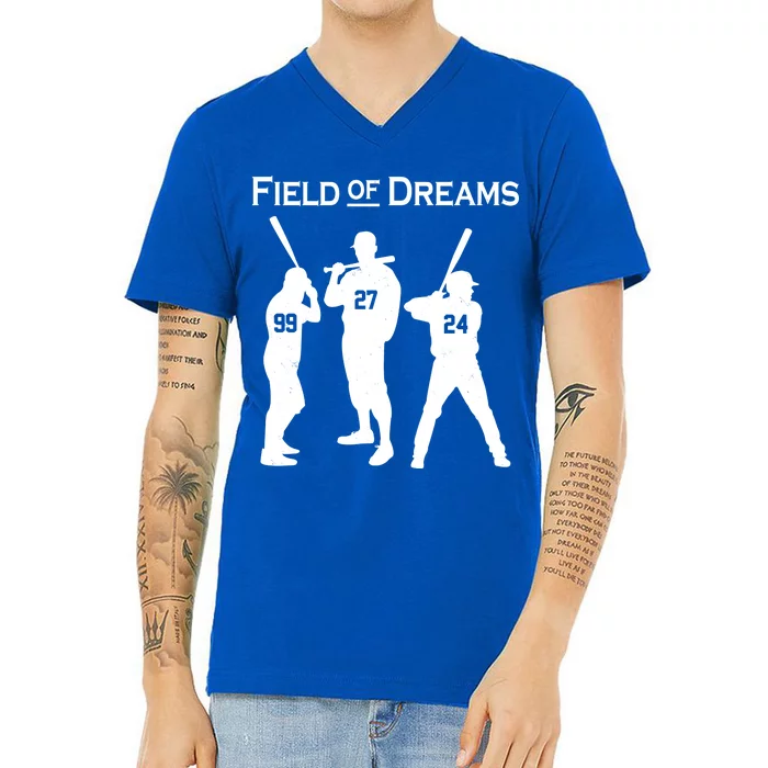 Field of Dreams Baseball V-Neck T-Shirt