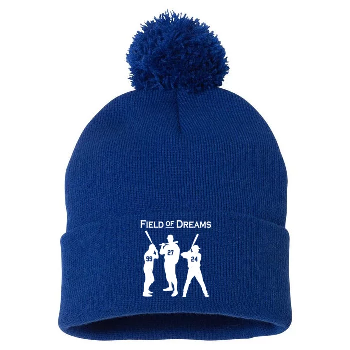 Field of Dreams Baseball Pom Pom 12in Knit Beanie