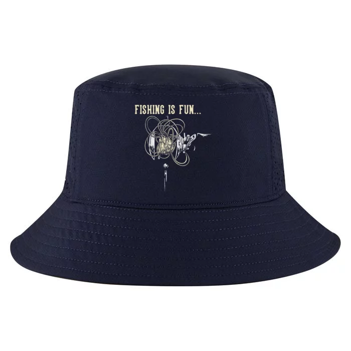 Fishing Is Fun BirdS Nest Cool Comfort Performance Bucket Hat