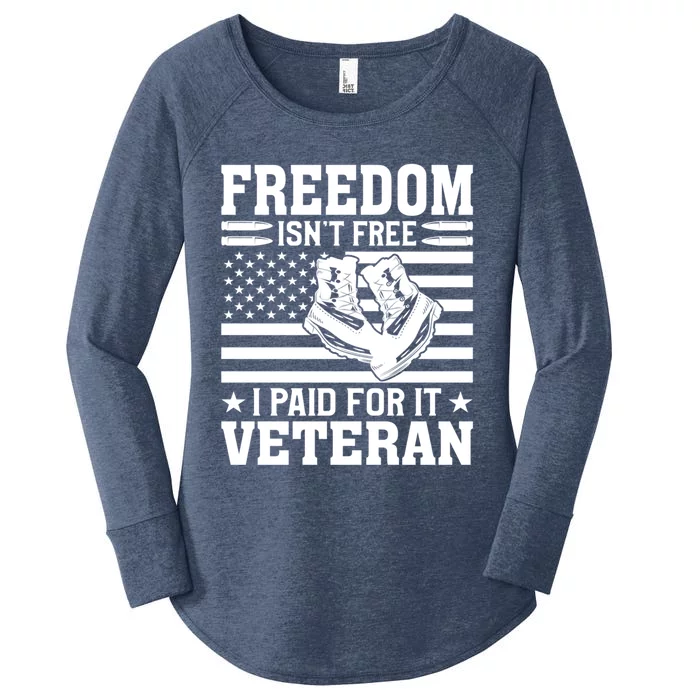 Freedom Isn´t Free I Paid For It Veteran Gift Women's Perfect Tri Tunic Long Sleeve Shirt