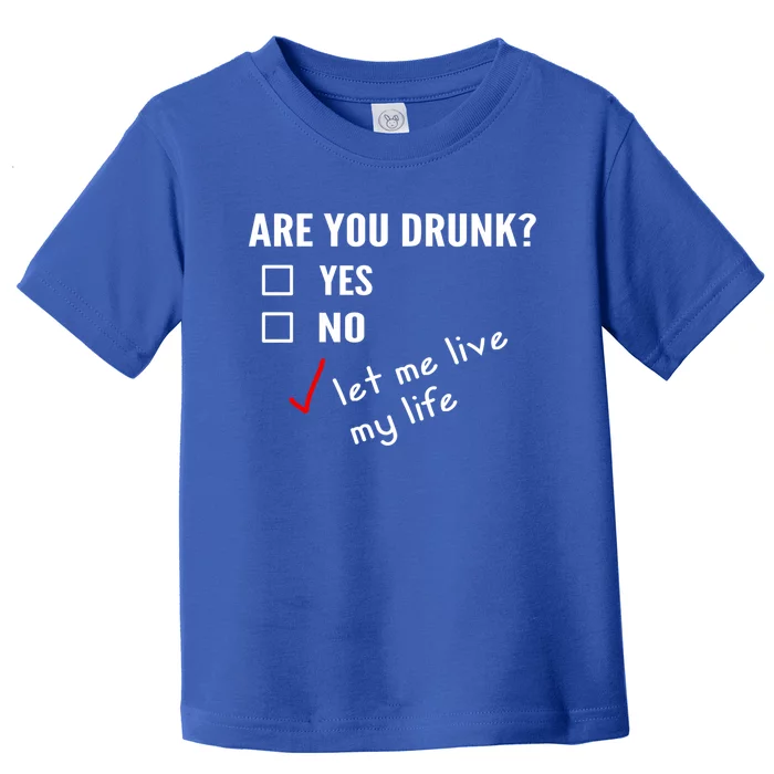 Funny Ing Funny Gift Are You Drunk Humor Gift Toddler T-Shirt