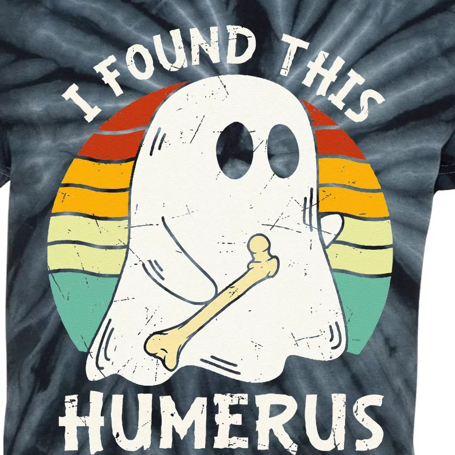 Funny I Found This Humerus Boo Ghost Halloween Costume Kids Tie-Dye T-Shirt