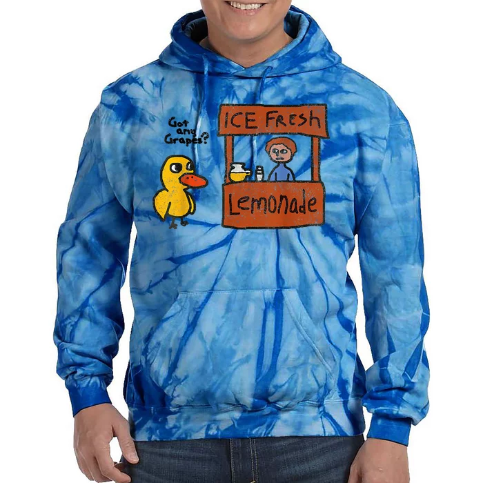 Funny Ice Fresh Lemonade Got Any Grapes? Duck Tie Dye Hoodie