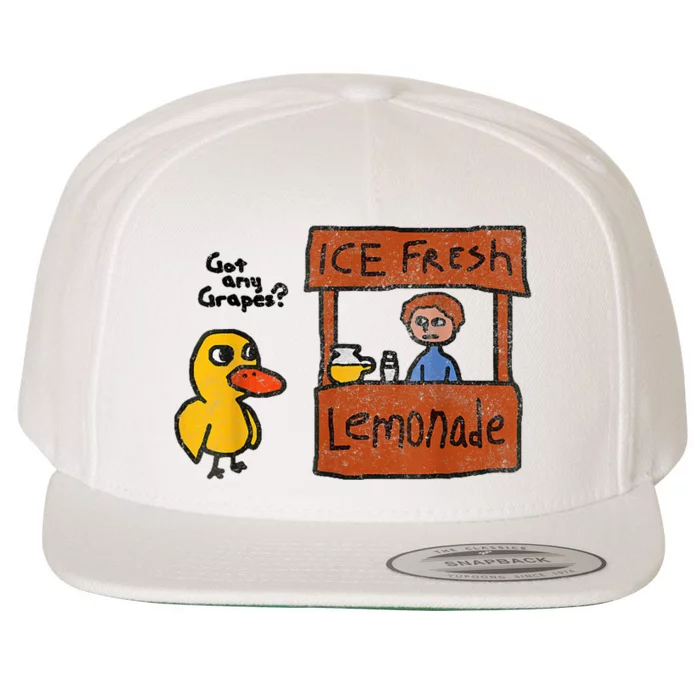 Funny Ice Fresh Lemonade Got Any Grapes? Duck Wool Snapback Cap