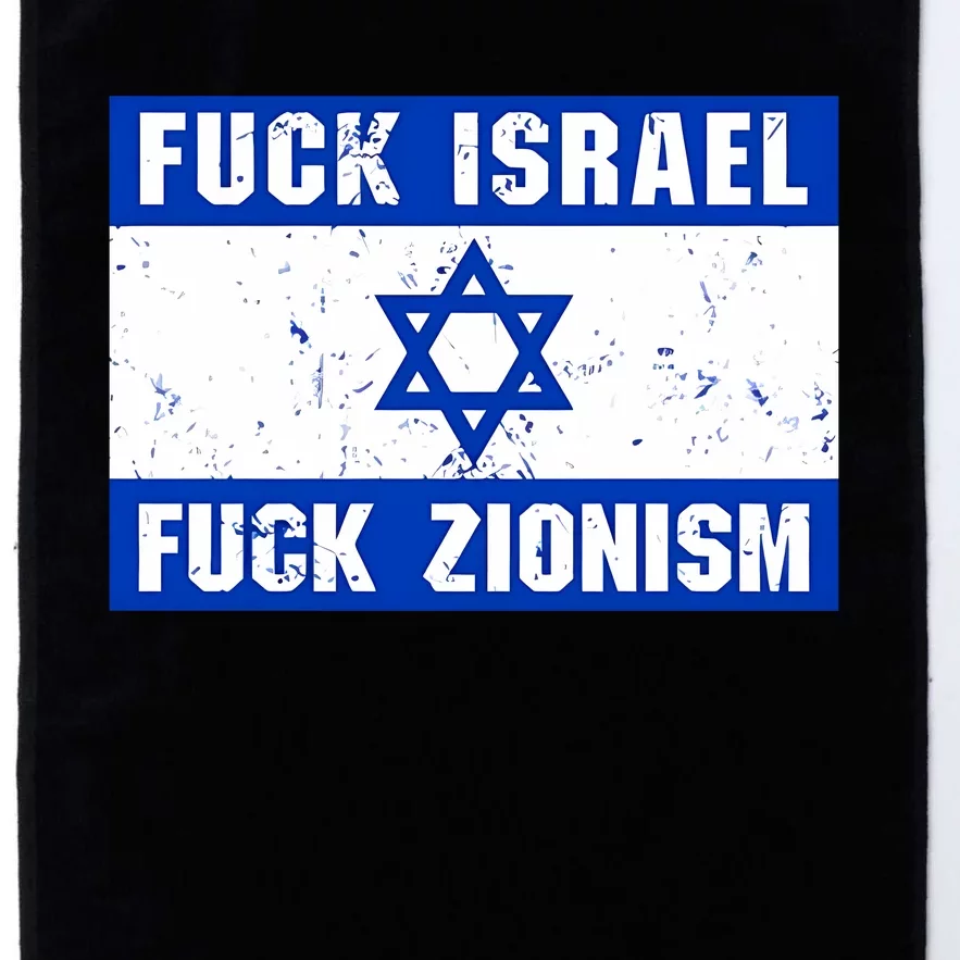 Fuck Israel Fuck Zionism Platinum Collection Golf Towel