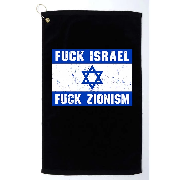 Fuck Israel Fuck Zionism Platinum Collection Golf Towel