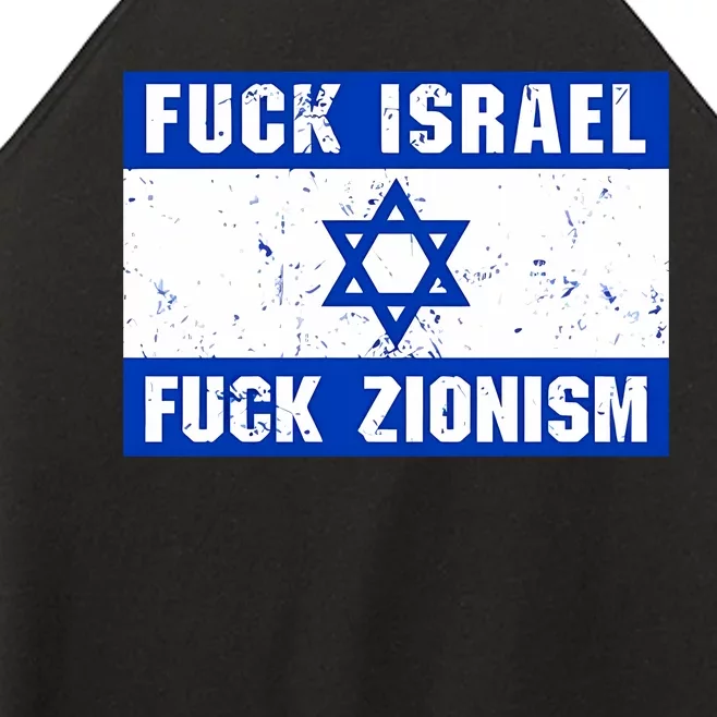 Fuck Israel Fuck Zionism Women’s Perfect Tri Rocker Tank