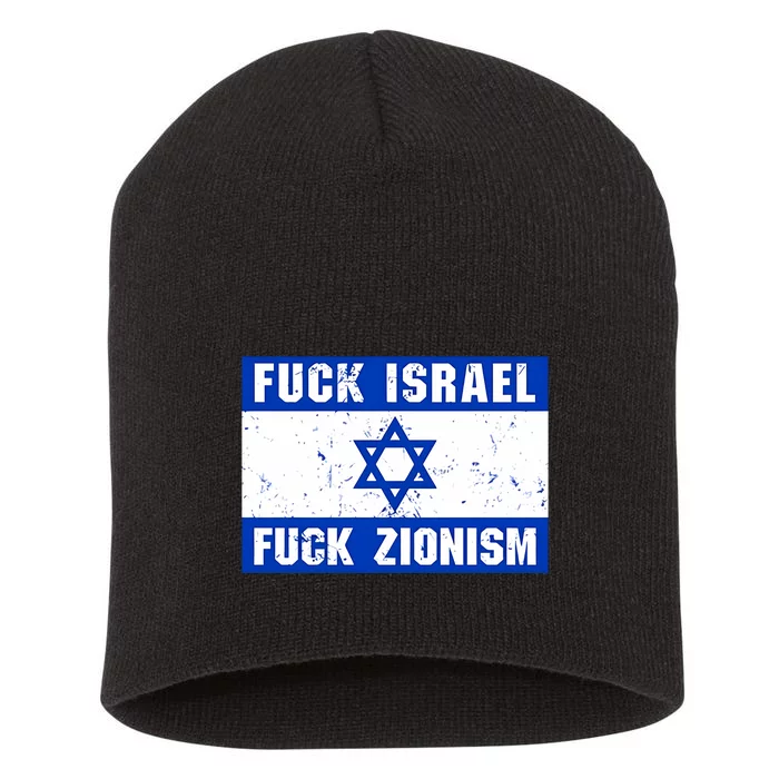 Fuck Israel Fuck Zionism Short Acrylic Beanie