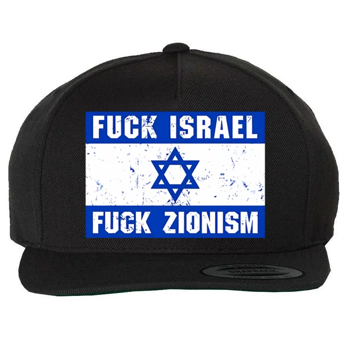 Fuck Israel Fuck Zionism Wool Snapback Cap