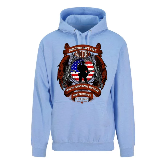 Freedom Isn't Free I Paid For It United States Veteran Unisex Surf Hoodie