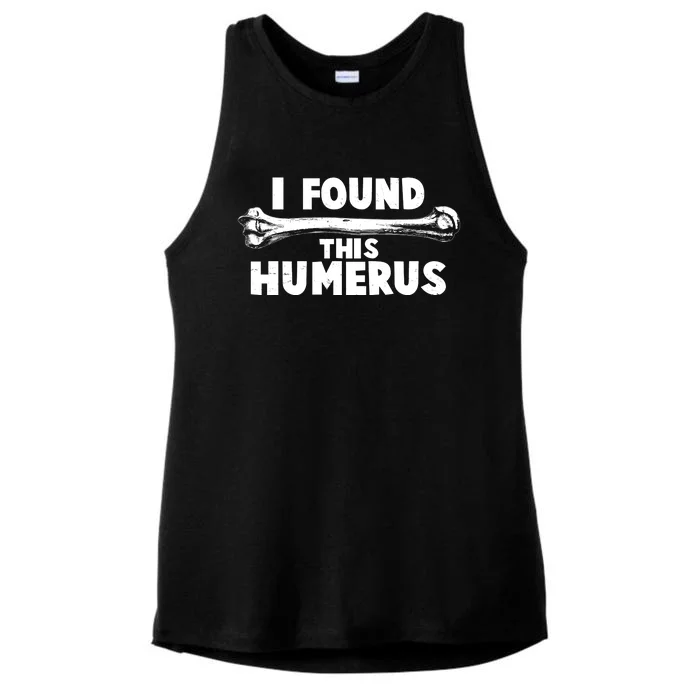 Funny I Found This Humerus Ladies Tri-Blend Wicking Tank