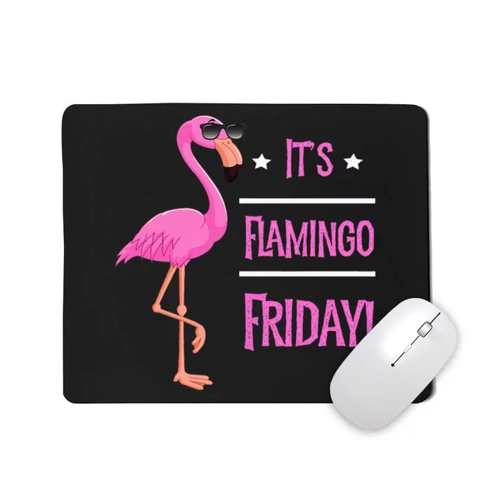 Flamingo It’S Flamingo Friday Birds Wearing Glasses Mousepad