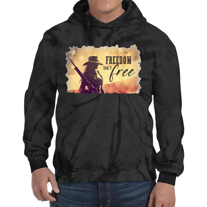 Freedom Isnt Free Tie Dye Hoodie