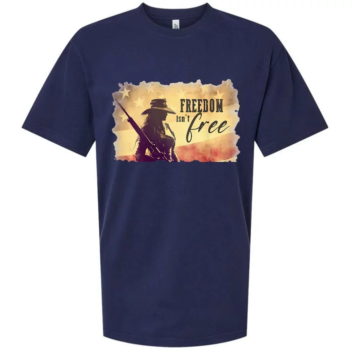 Freedom Isnt Free Sueded Cloud Jersey T-Shirt