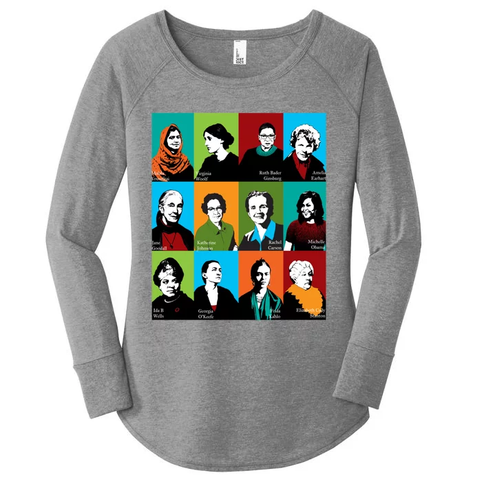 Feminist Icons Women's Perfect Tri Tunic Long Sleeve Shirt