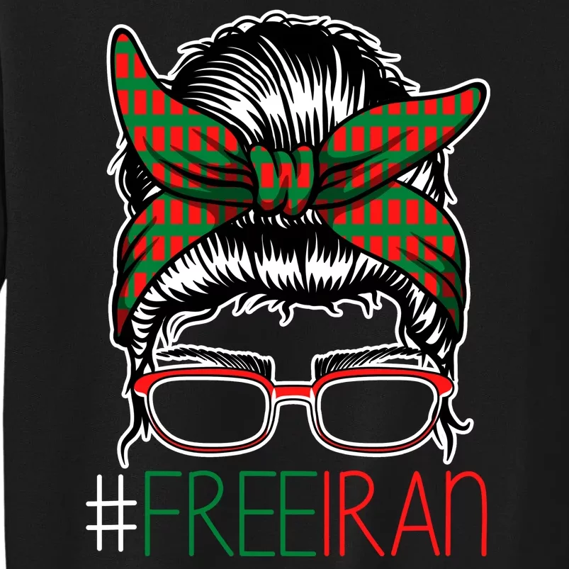 Free Iran Female Bun Women's Rights Sweatshirt