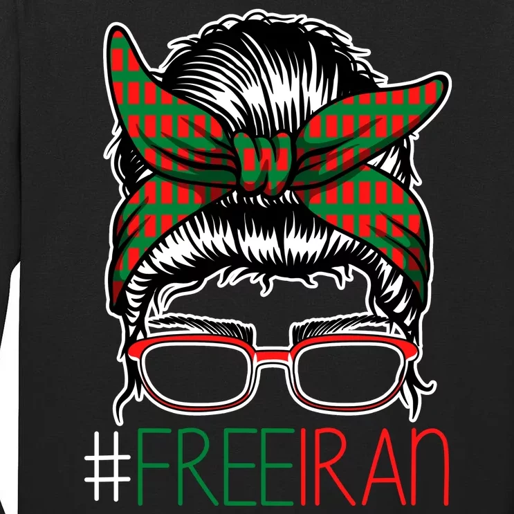 Free Iran Female Bun Women's Rights Tall Long Sleeve T-Shirt