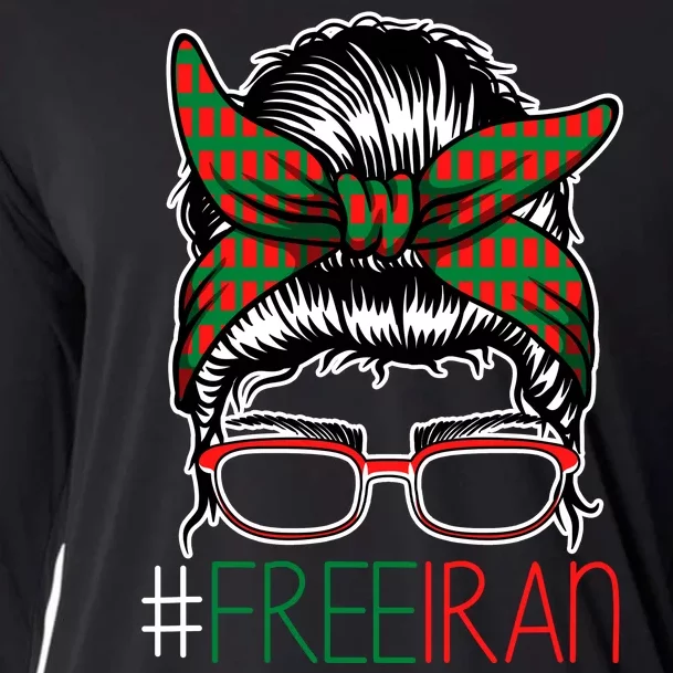 Free Iran Female Bun Women's Rights Cooling Performance Long Sleeve Crew