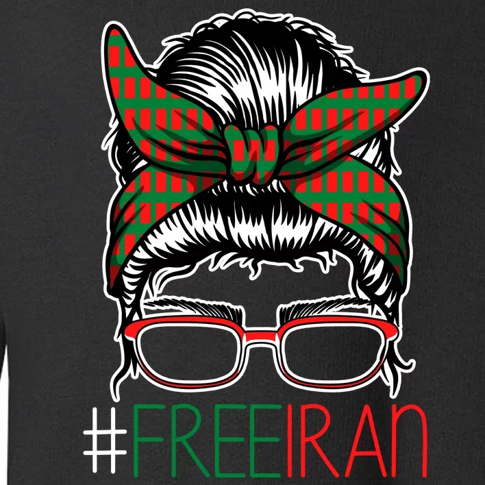 Free Iran Female Bun Women's Rights Toddler Sweatshirt