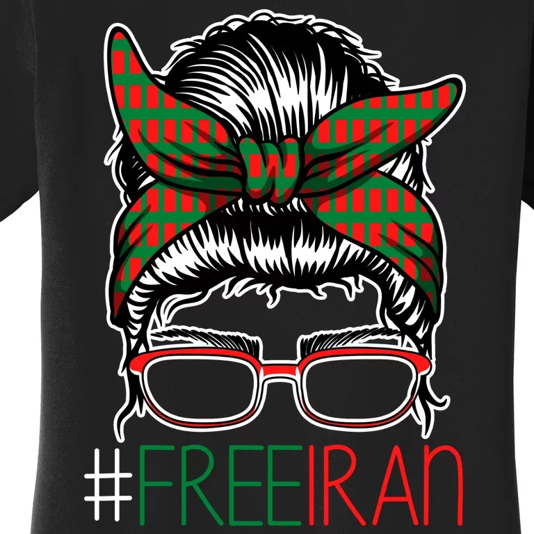 Free Iran Female Bun Women's Rights Women's T-Shirt