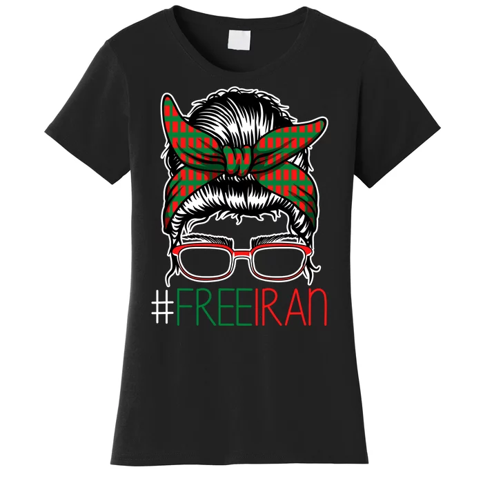 Free Iran Female Bun Women's Rights Women's T-Shirt