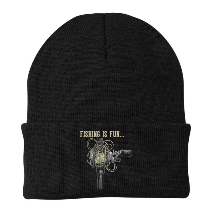 Fishing Is Fun BirdS Nest Knit Cap Winter Beanie