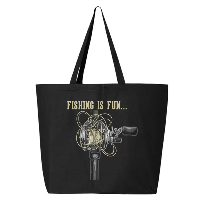 Fishing Is Fun BirdS Nest 25L Jumbo Tote