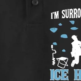 Funny Ice Fishing Sayings For Fishing Grandpa Dad Dry Zone Grid Performance Polo