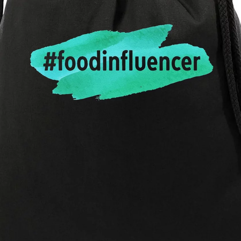 Food Influencer For Novelty Gifts Drawstring Bag