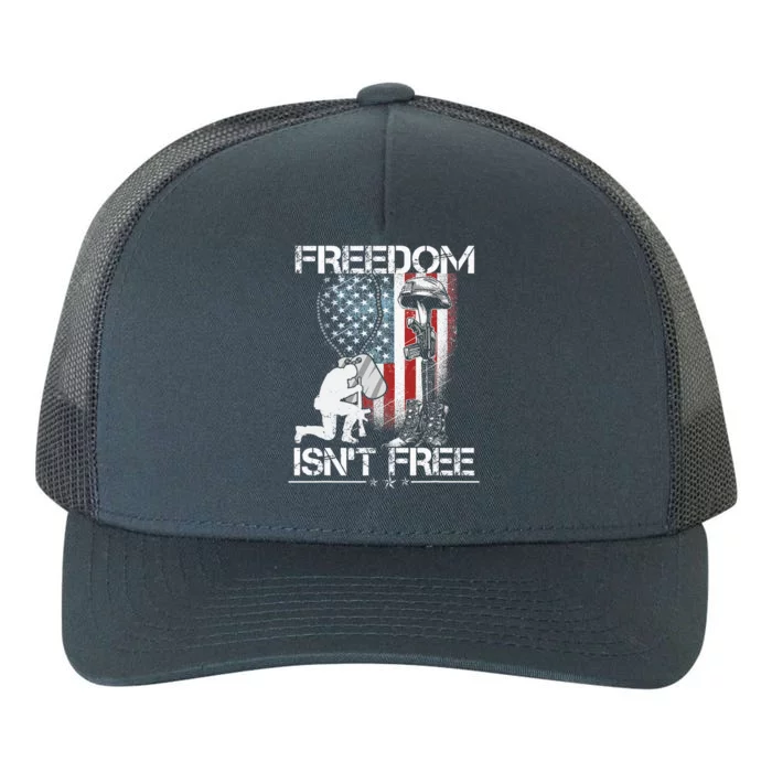 Freedom Isn't Free Fourth Of July Yupoong Adult 5-Panel Trucker Hat