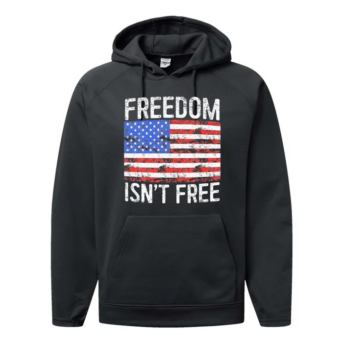 Freedom IsnT Free Performance Fleece Hoodie