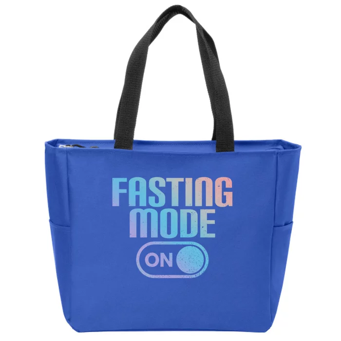 Funny Intermittent Fasting Mode On Fasting Gift Zip Tote Bag