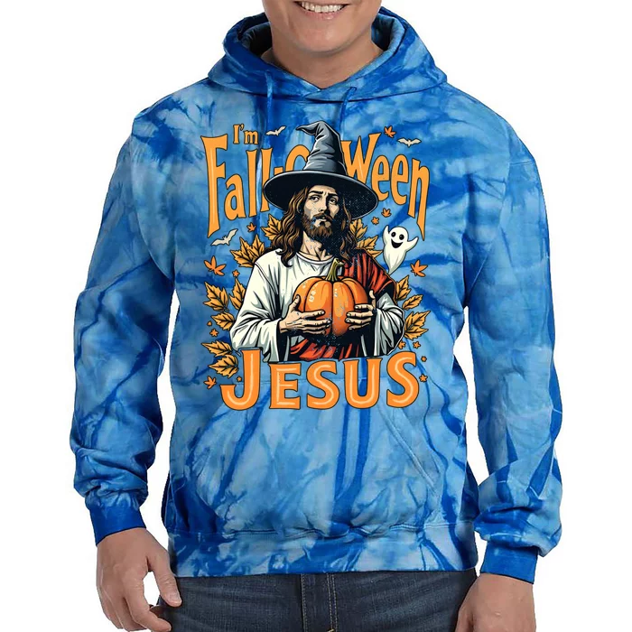 Funny IM Falloween Jesus Christian Halloween Thanksgiving Meaningful Gift Tie Dye Hoodie