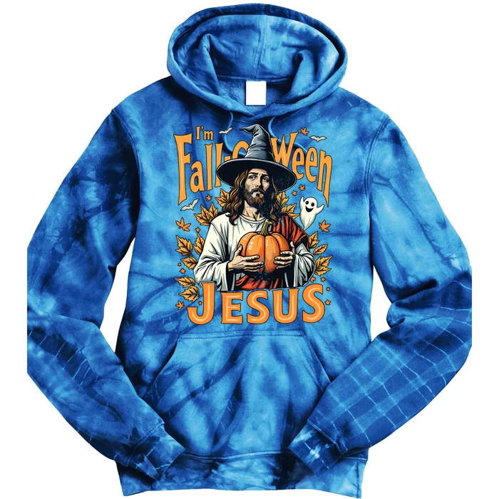 Funny IM Falloween Jesus Christian Halloween Thanksgiving Meaningful Gift Tie Dye Hoodie