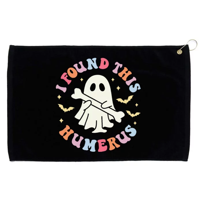 Funny I Found This Humerus Boo Ghost Halloween Grommeted Golf Towel