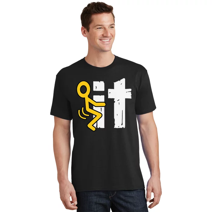 Fuck It Funny Stick Man Hump Screw Sex Humor T-Shirt