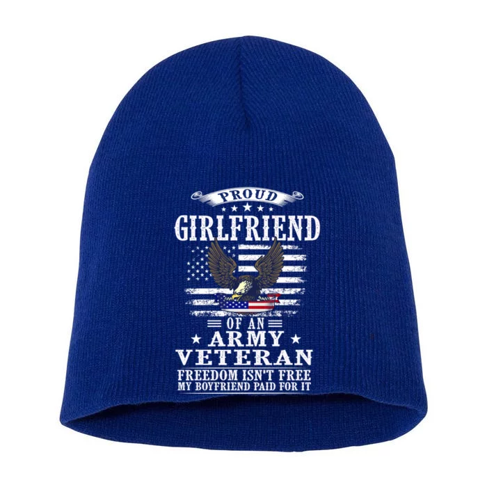 Freedom Isn't Free Proud Friend Of An Army Veteran Gift Short Acrylic Beanie