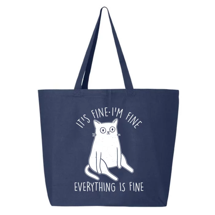 Funny It's Fine I'm Fine Everything Is Fine 25L Jumbo Tote