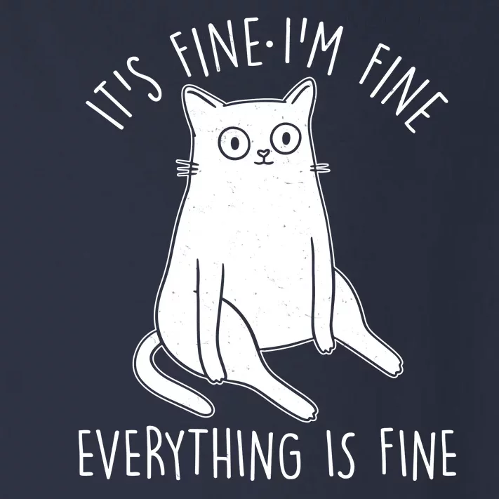 Funny It's Fine I'm Fine Everything Is Fine Toddler Long Sleeve Shirt